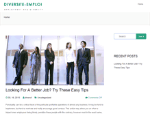 Tablet Screenshot of diversite-emploi.com